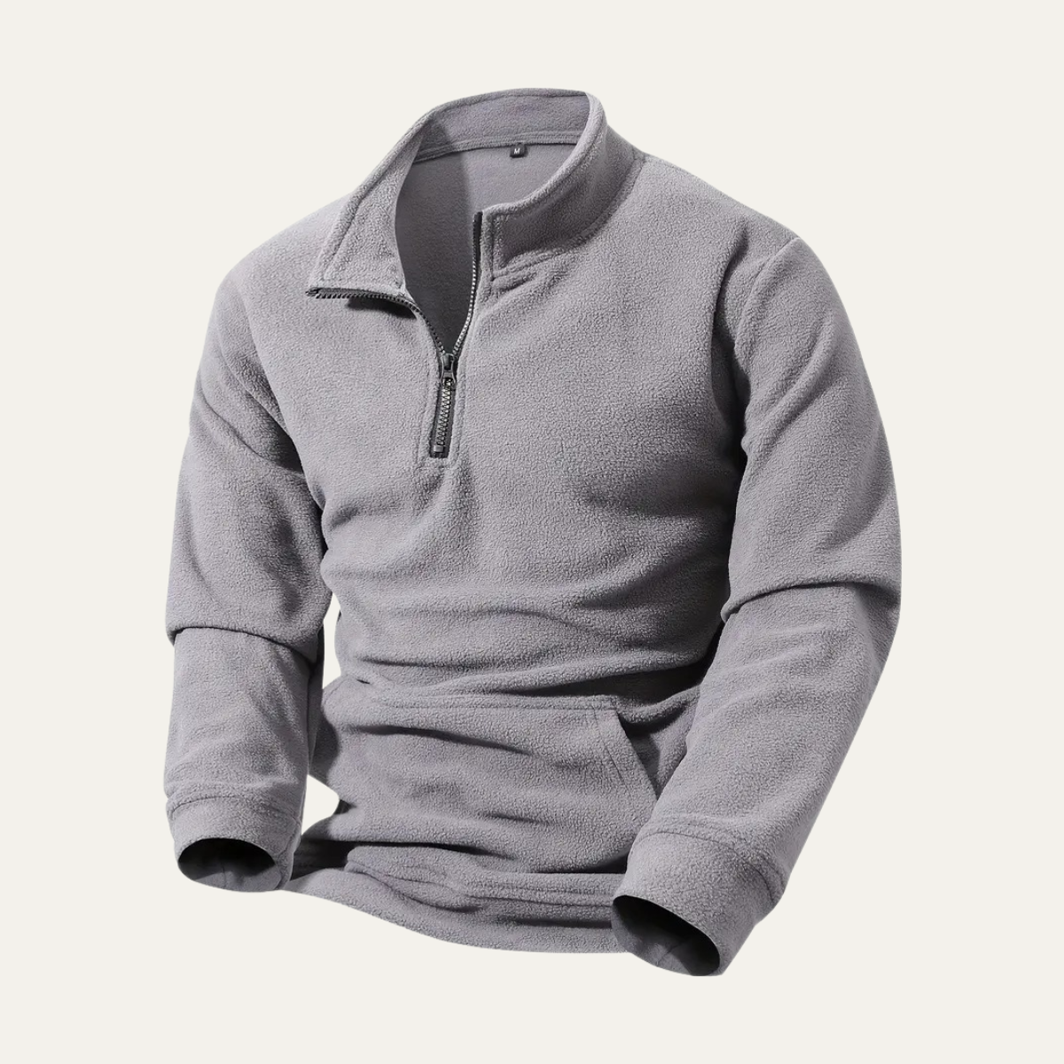 VogeLuxe | Men’s Quarter Zip Mock Neck Pullover 0