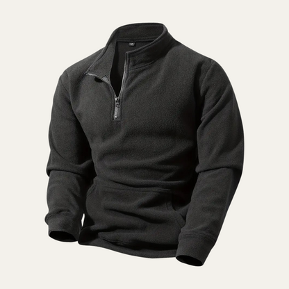 VogeLuxe | Men’s Quarter Zip Mock Neck Pullover 2