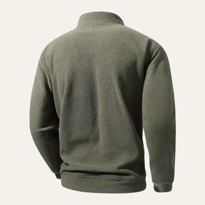 VogeLuxe | Men’s Quarter Zip Mock Neck Pullover 8
