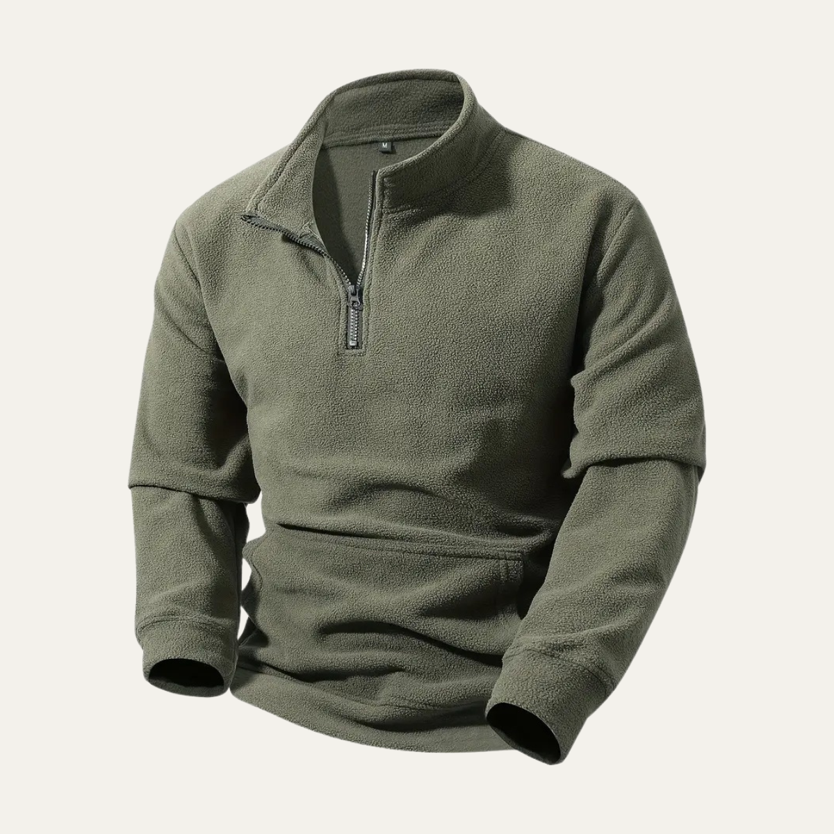 VogeLuxe | Men’s Quarter Zip Mock Neck Pullover 9
