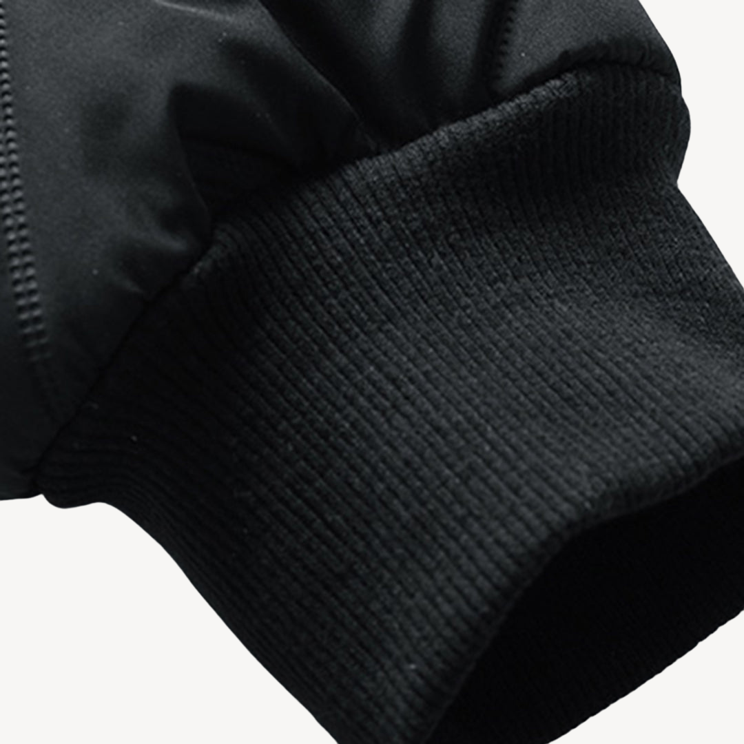 VogeLuxe | Men’s Quilted Chevron Bomber Jacket 2