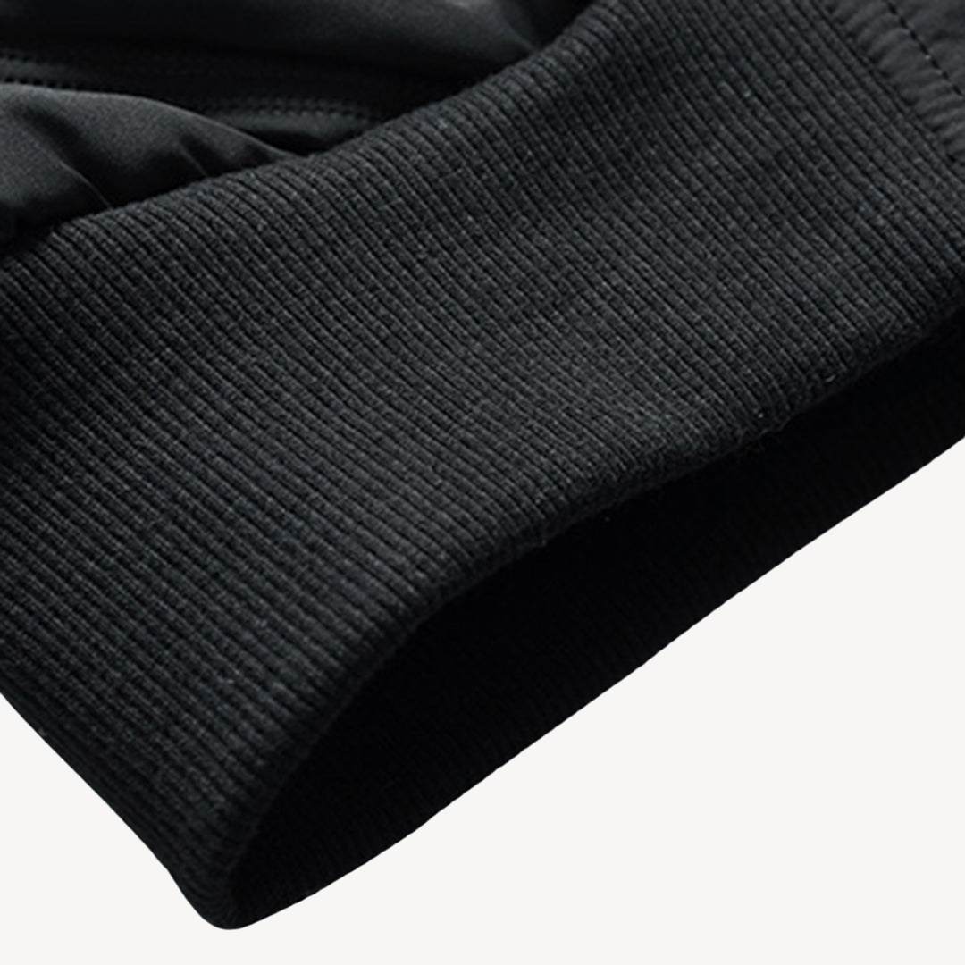 VogeLuxe | Men’s Quilted Chevron Bomber Jacket 4