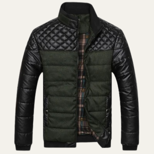 VogeLuxe | Men’s Quilted Contrast Bomber Padded Jacket 0