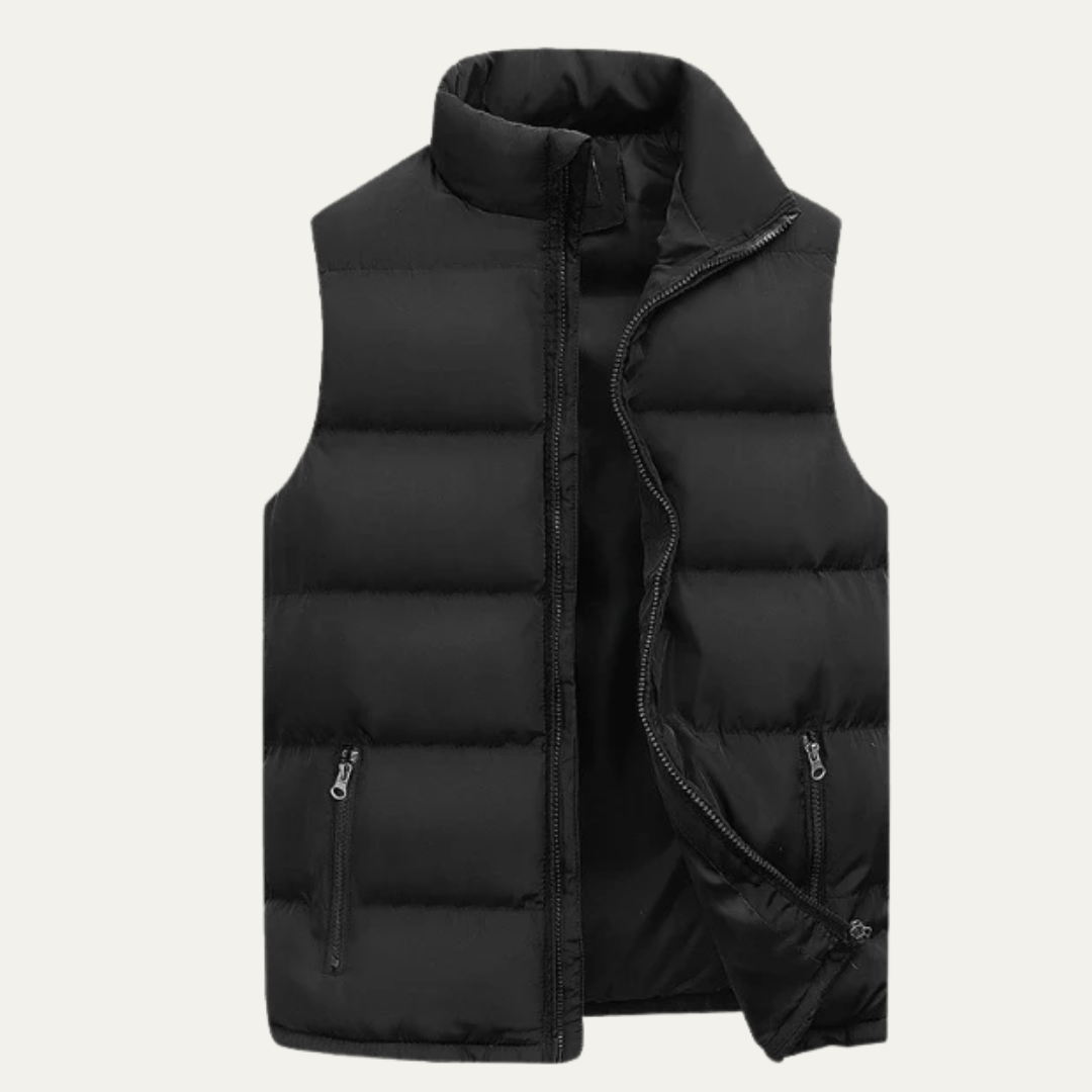 VogeLuxe | Men’s Quilted Full-Zip Puffer Vest 0