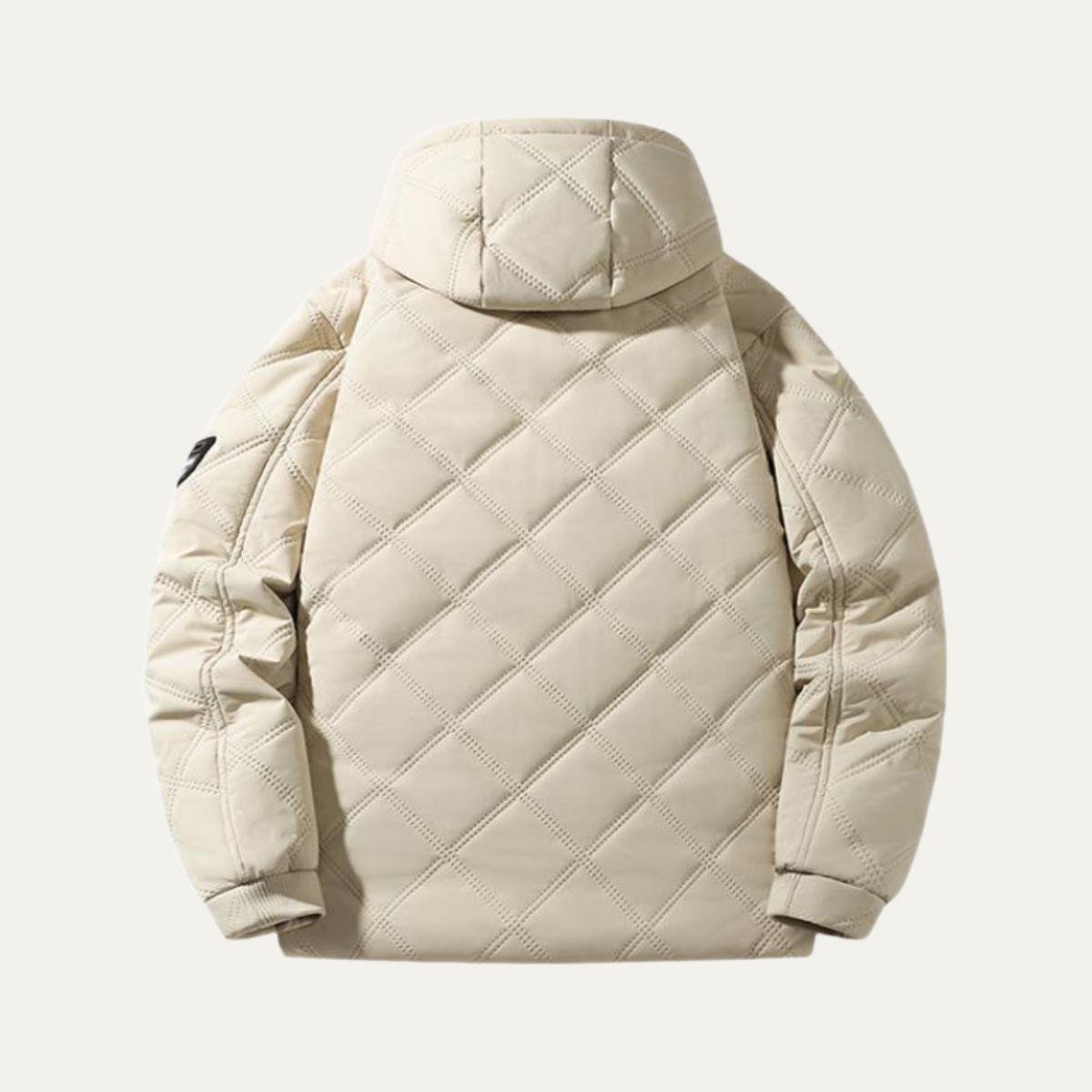 VogeLuxe | Men’s Quilted Hooded Diamond-Stitch Jacket 1