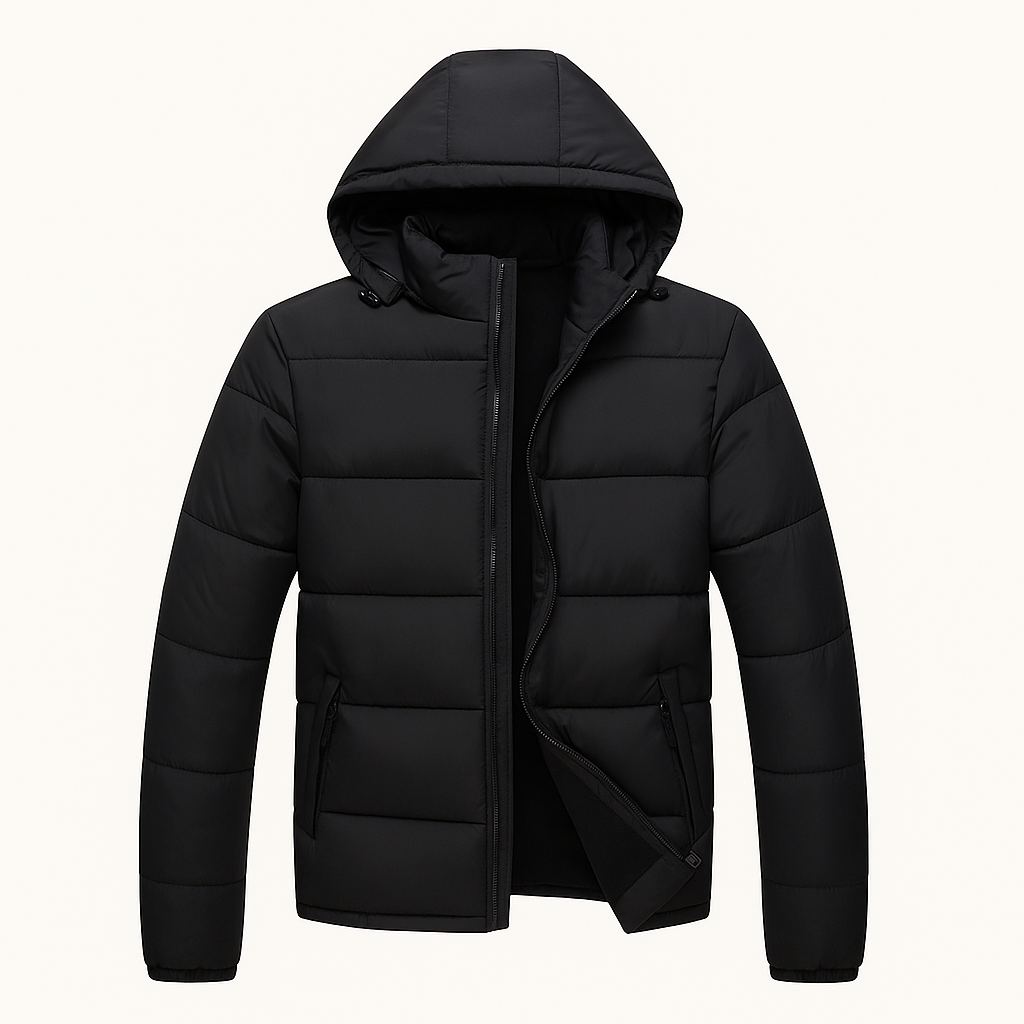 VogeLuxe | Men’s Quilted Hooded Puffer Jacket 1