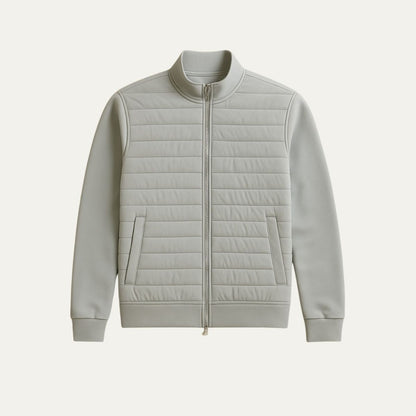 VogeLuxe | Men’s Quilted Hybrid Bomber Jacket 0
