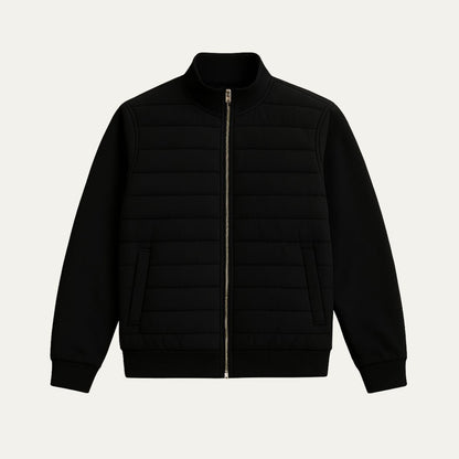 VogeLuxe | Men’s Quilted Hybrid Bomber Jacket 2