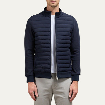 VogeLuxe | Men’s Quilted Hybrid Bomber Jacket 4