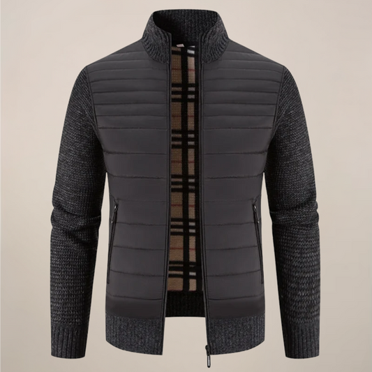 VogeLuxe | Men’s Quilted Hybrid Knitted Jacket 0
