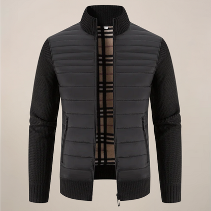 VogeLuxe | Men’s Quilted Hybrid Knitted Jacket 3