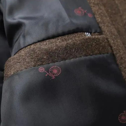 VogeLuxe | Men’s Quilted Inner Layer Peacoat 7