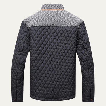 VogeLuxe | Men’s Quilted Knit Yoke Jacket 3