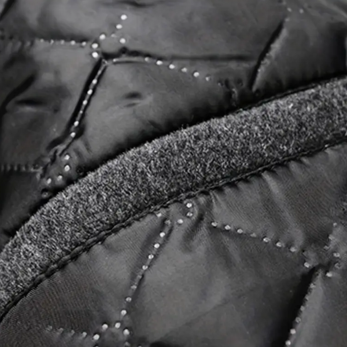 VogeLuxe | Men’s Quilted Lined Long Overcoat 4