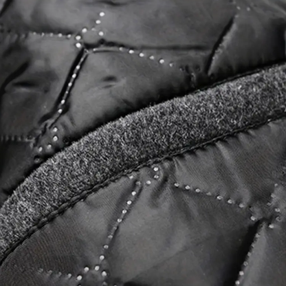 VogeLuxe | Men’s Quilted Lined Long Overcoat 4