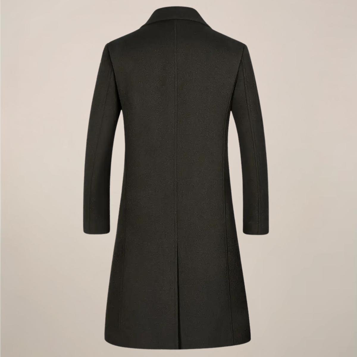 VogeLuxe | Men’s Quilted Lined Long Overcoat 5