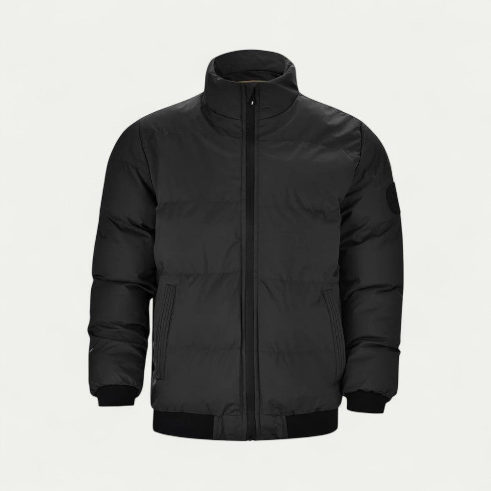 VogeLuxe | Men’s Quilted Puffer Bomber Jacket 0