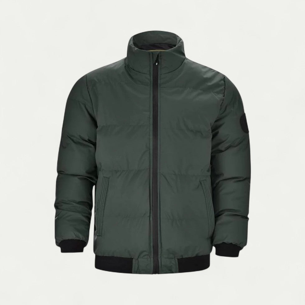 VogeLuxe | Men’s Quilted Puffer Bomber Jacket 1