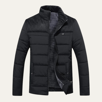 VogeLuxe | Men’s Quilted Sherpa-Lined Puffer Jacket 0