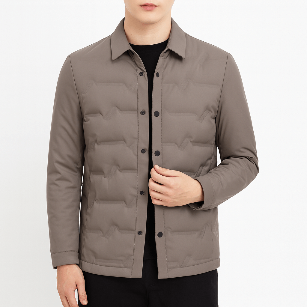 VogeLuxe | Men’s Quilted Shirt Jacket 0