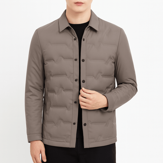 VogeLuxe | Men’s Quilted Shirt Jacket 0