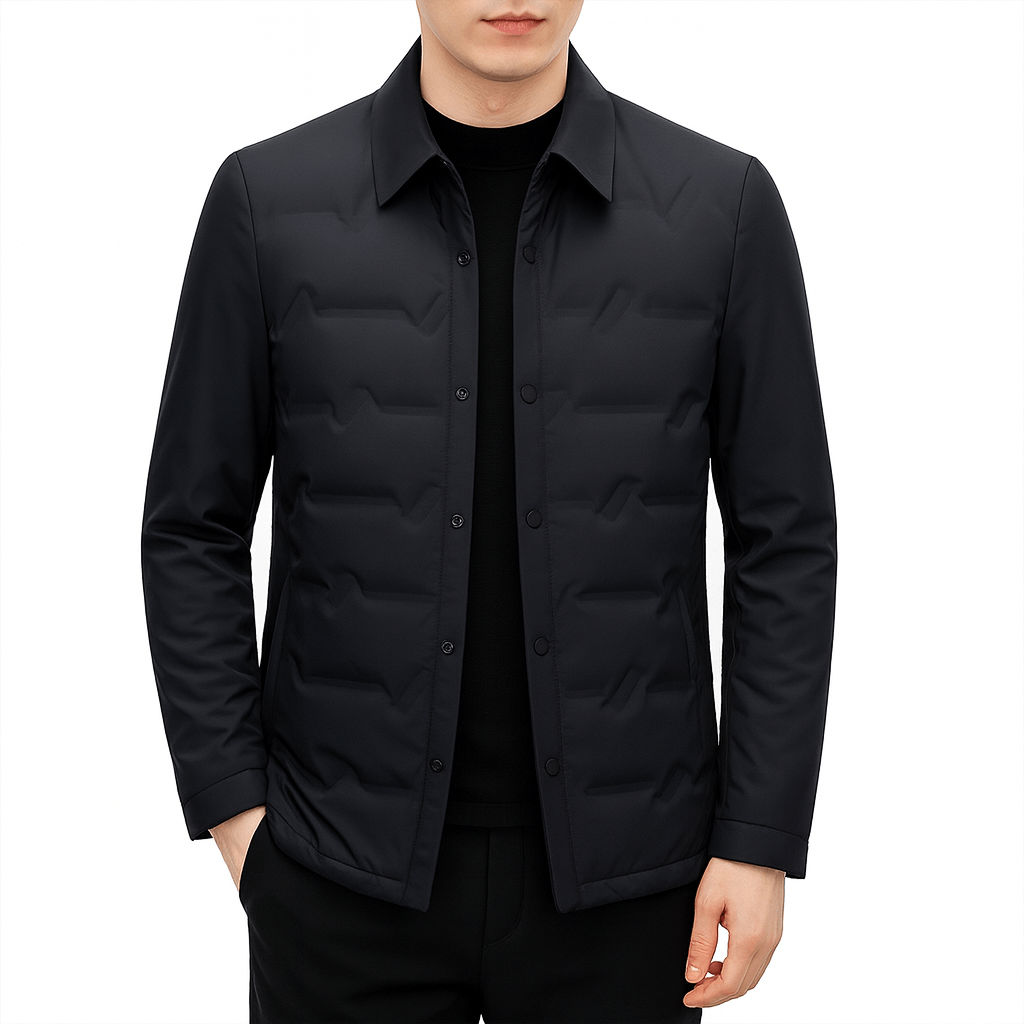VogeLuxe | Men’s Quilted Shirt Jacket 1
