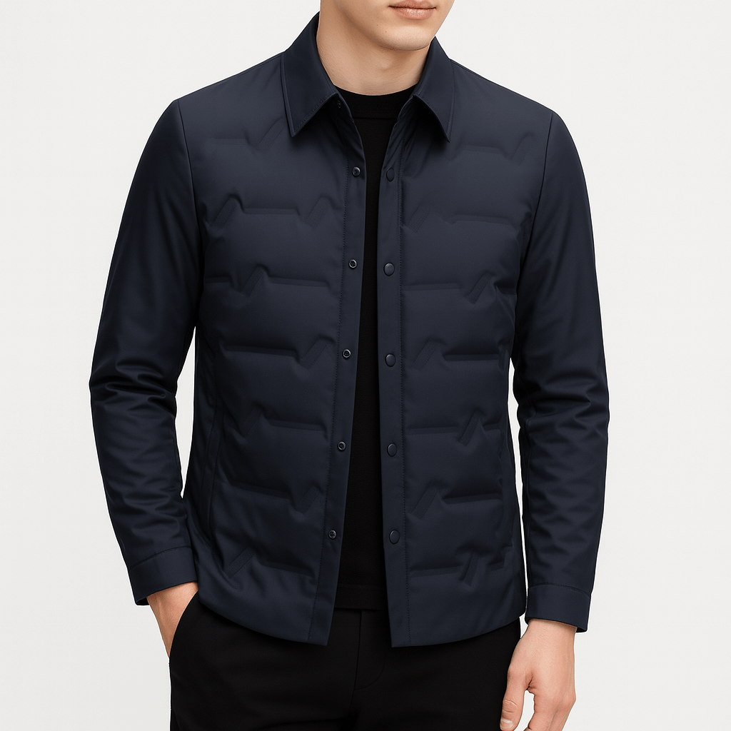 VogeLuxe | Men’s Quilted Shirt Jacket 3