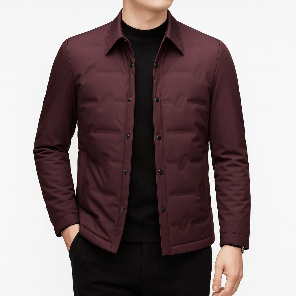 VogeLuxe | Men’s Quilted Shirt Jacket 4