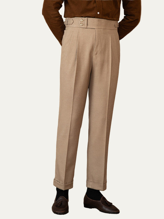 VogeLuxe | Men’s Refined High-Waist Tailored Trousers 0