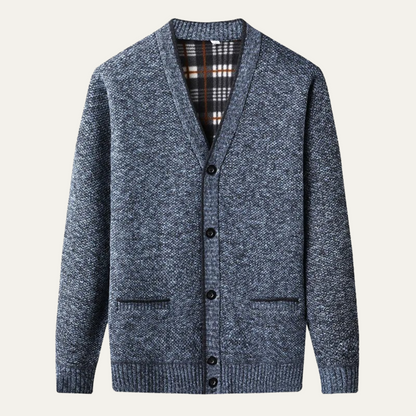 VogeLuxe | Men’s Refined Knit Button Cardigan 0