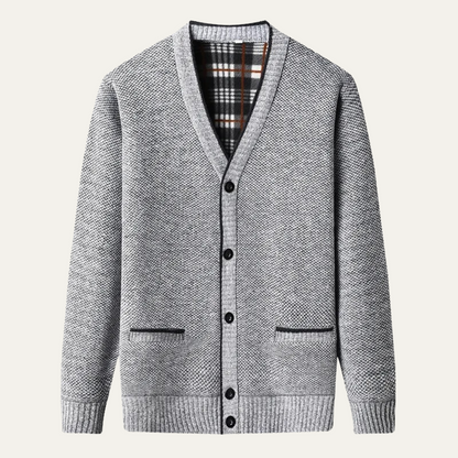 VogeLuxe | Men’s Refined Knit Button Cardigan 6