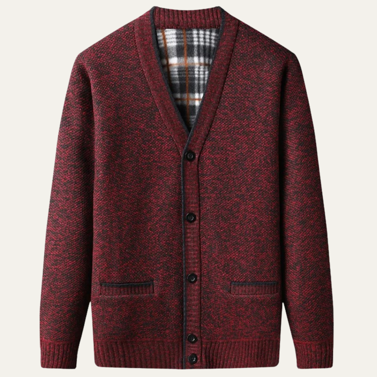 VogeLuxe | Men’s Refined Knit Button Cardigan 7