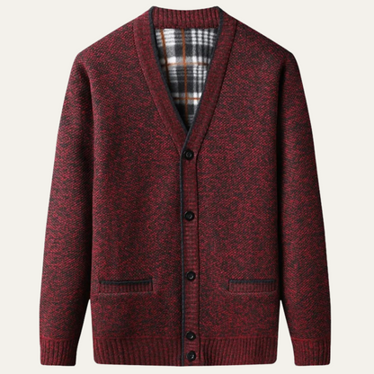 VogeLuxe | Men’s Refined Knit Button Cardigan 7
