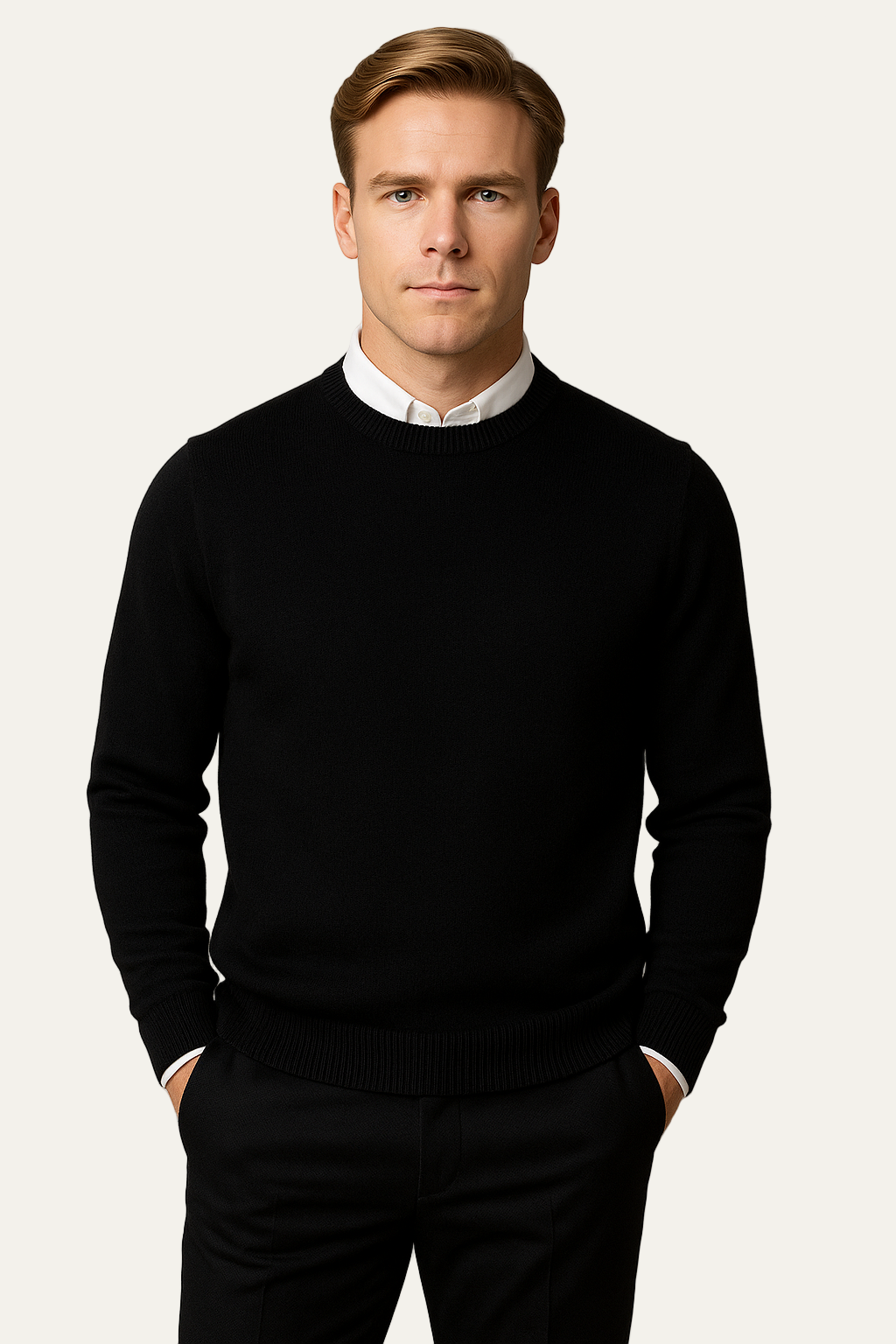 VogeLuxe | Men’s Refined Knit Crewneck Pullover 1