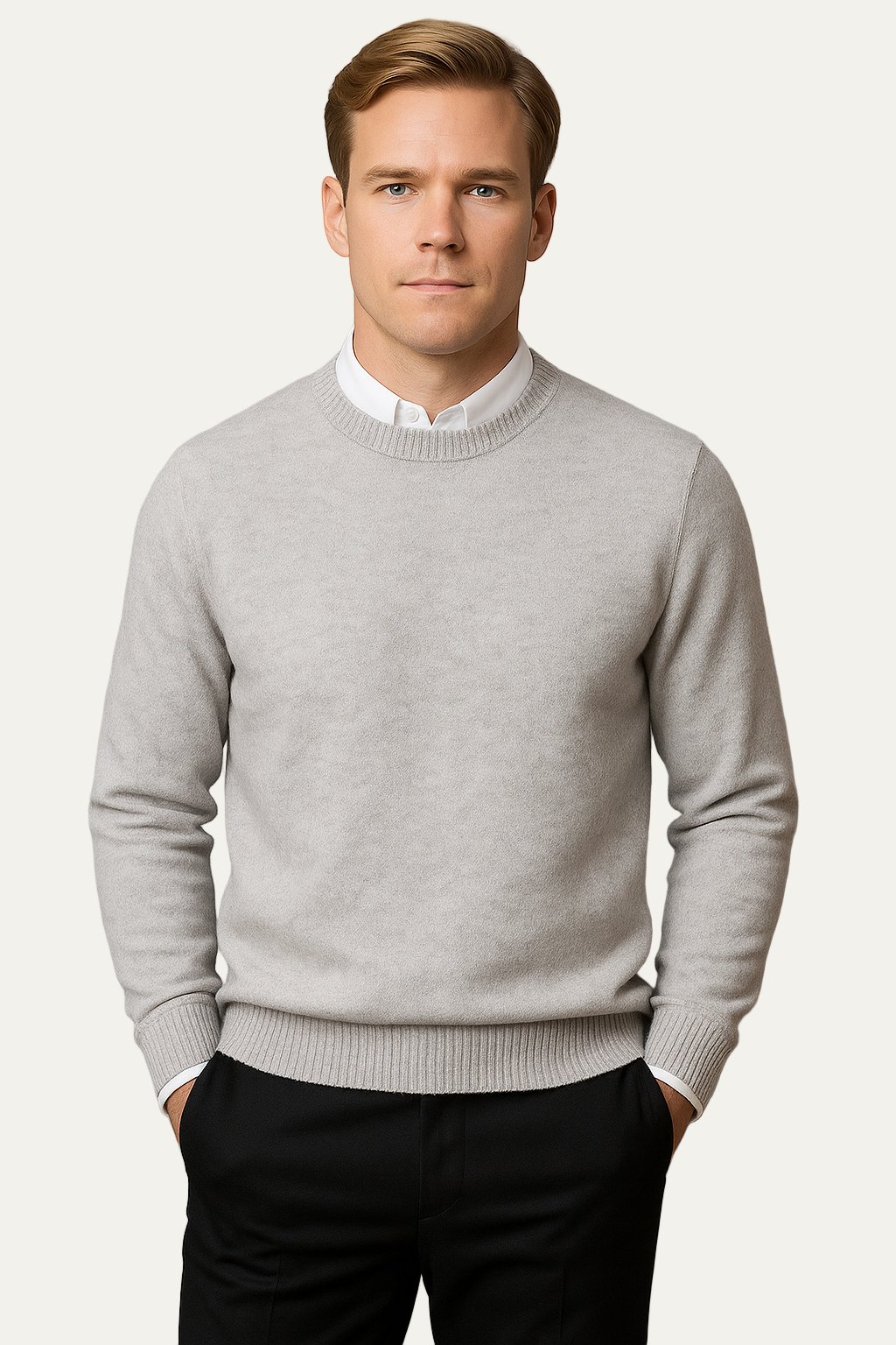VogeLuxe | Men’s Refined Knit Crewneck Pullover 3