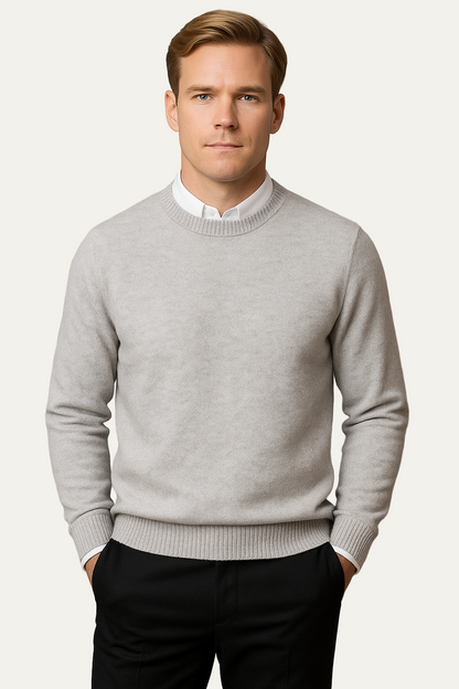 VogeLuxe | Men’s Refined Knit Crewneck Pullover 3