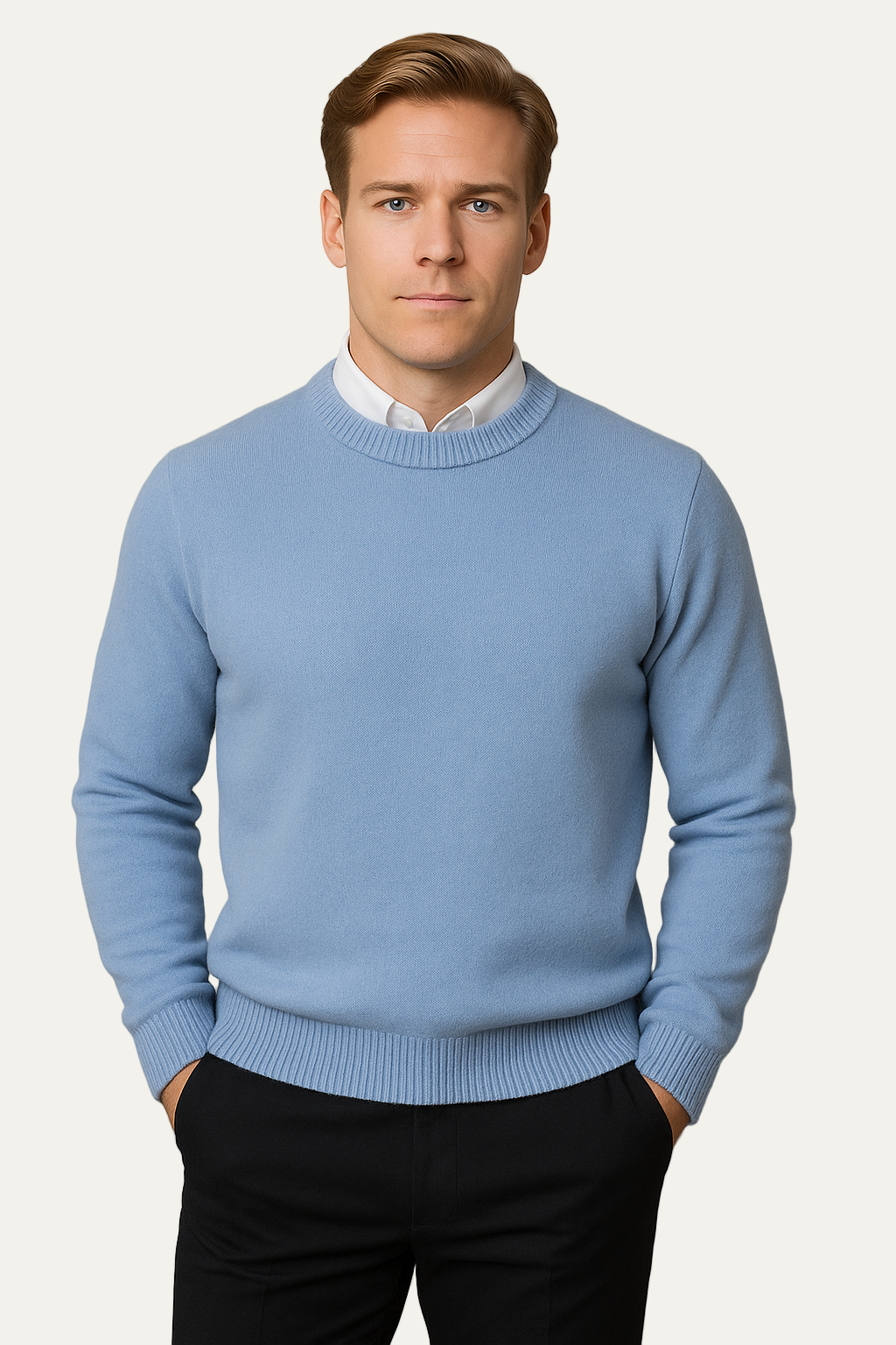 VogeLuxe | Men’s Refined Knit Crewneck Pullover 7