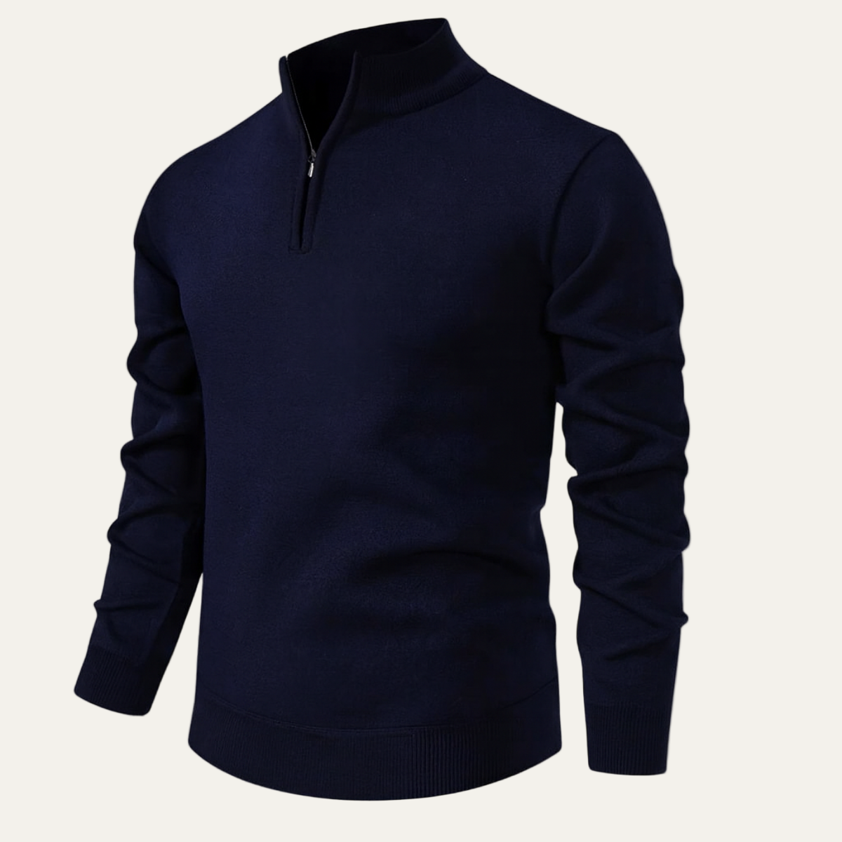 VogeLuxe | Men’s Refined Mock Neck Pullover 2