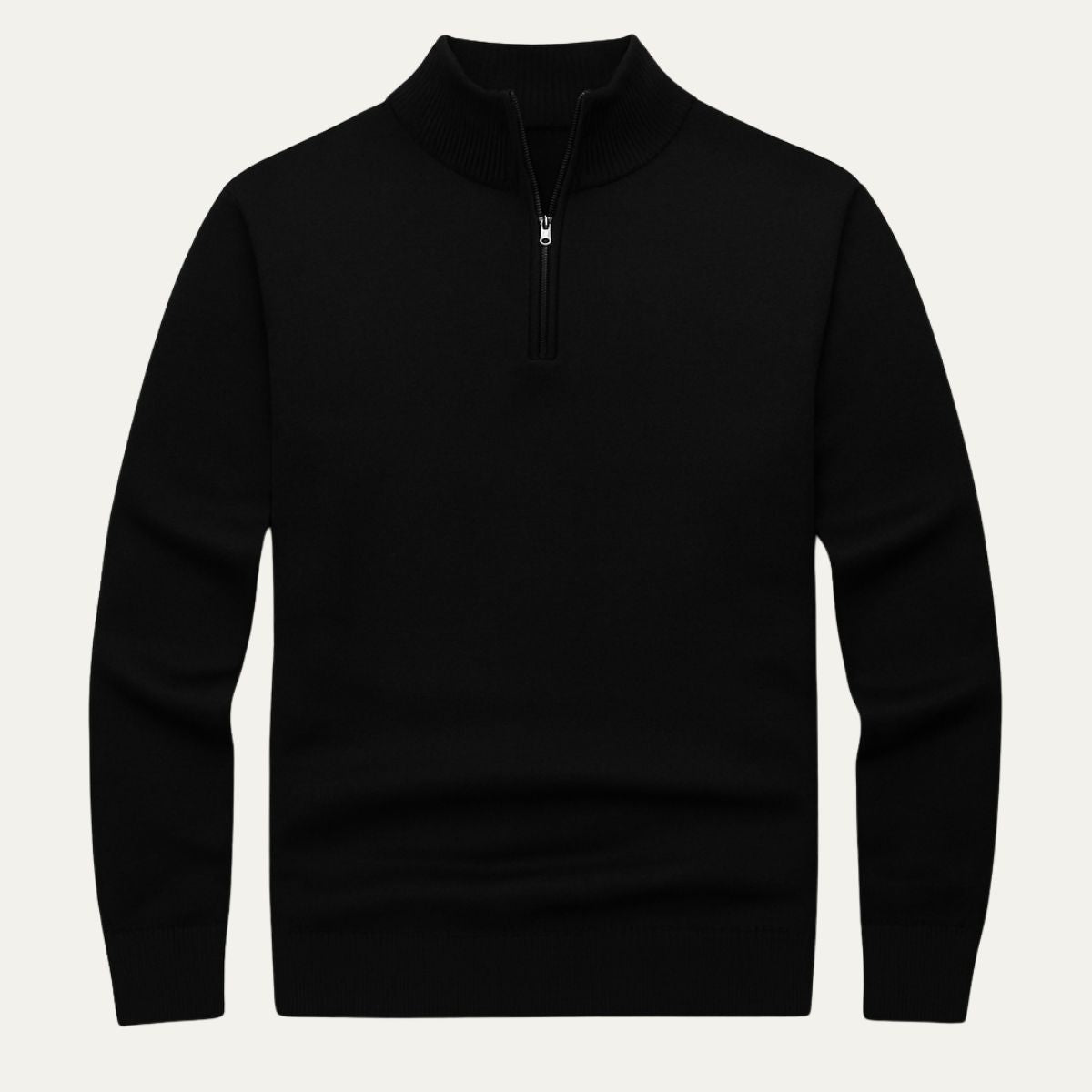 VogeLuxe | Men’s Refined Mock Neck Pullover 4