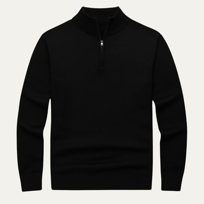 VogeLuxe | Men’s Refined Mock Neck Pullover 4