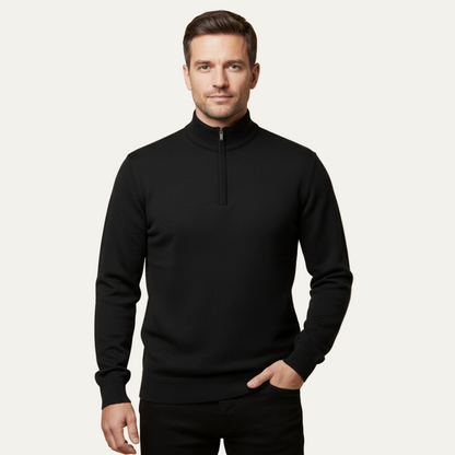 VogeLuxe | Men’s Refined Mock Neck Pullover 5