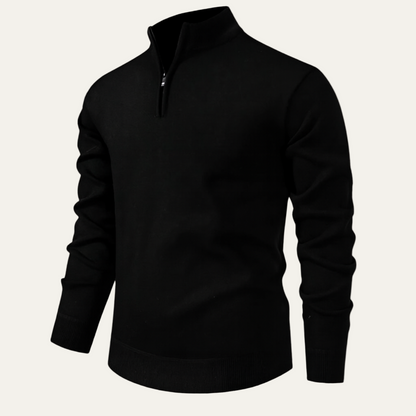 VogeLuxe | Men’s Refined Mock Neck Pullover 6