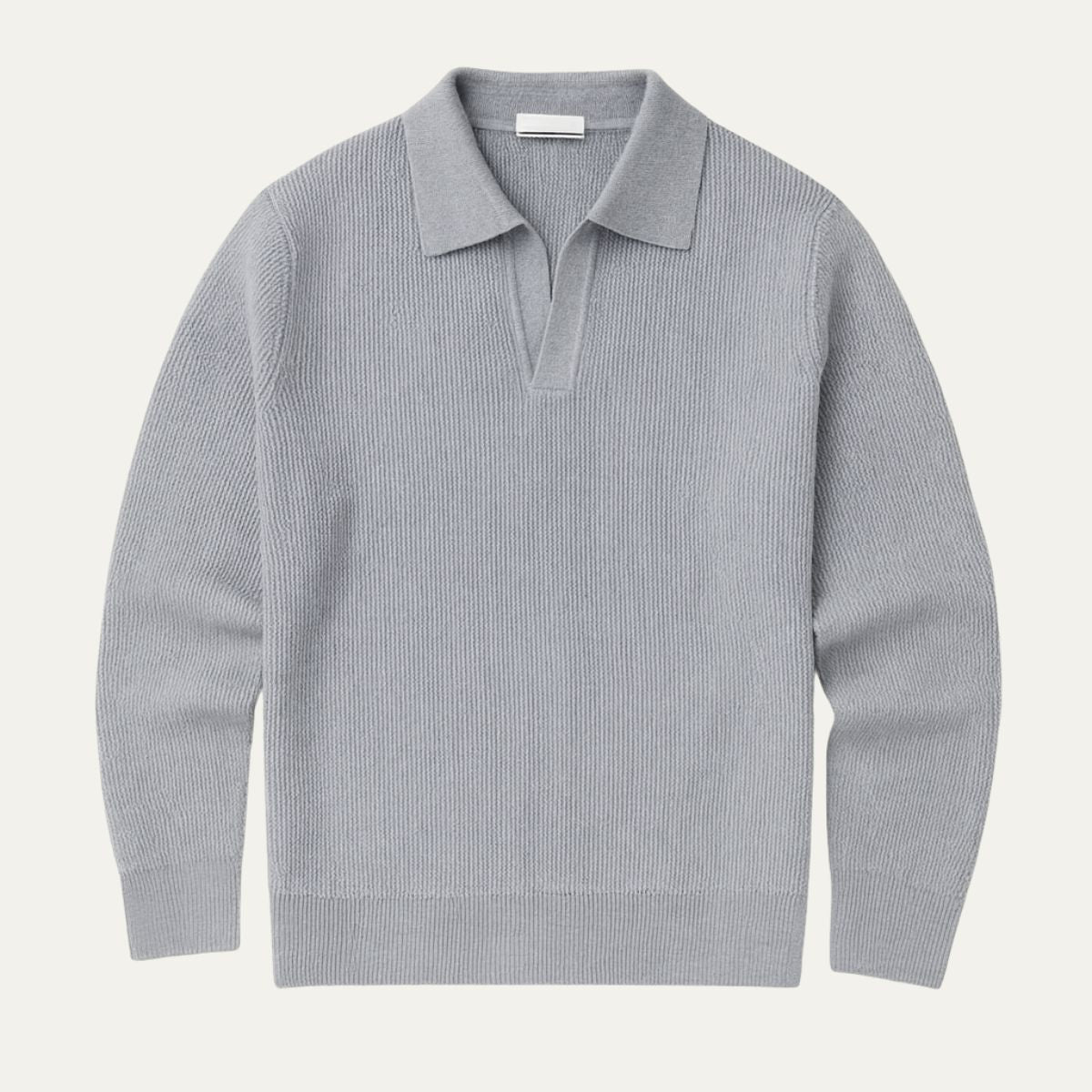 VogeLuxe | Men’s Refined Textured Knit Polo 0