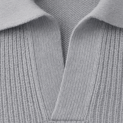 VogeLuxe | Men’s Refined Textured Knit Polo 2