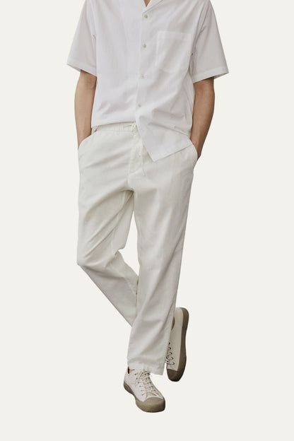 VogeLuxe | Men’s Relaxed-Fit Drawstring Trousers 1