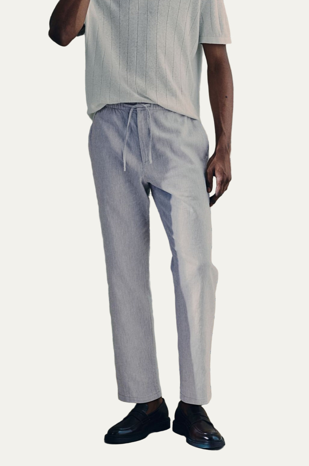 VogeLuxe | Men’s Relaxed-Fit Drawstring Trousers 7