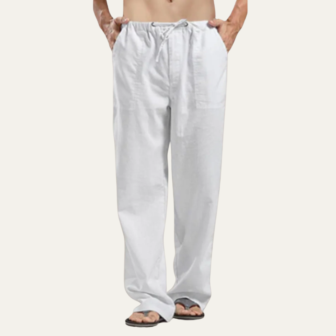 VogeLuxe | Men’s Relaxed Drawstring Beach Trousers 0