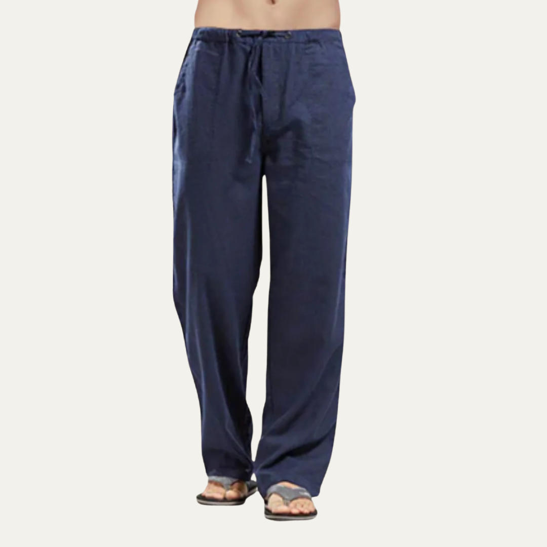 VogeLuxe | Men’s Relaxed Drawstring Beach Trousers 3