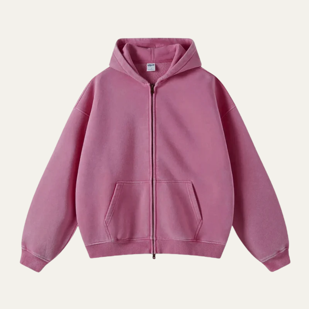 VogeLuxe | Men’s Relaxed Full-Zip Hoodie 4