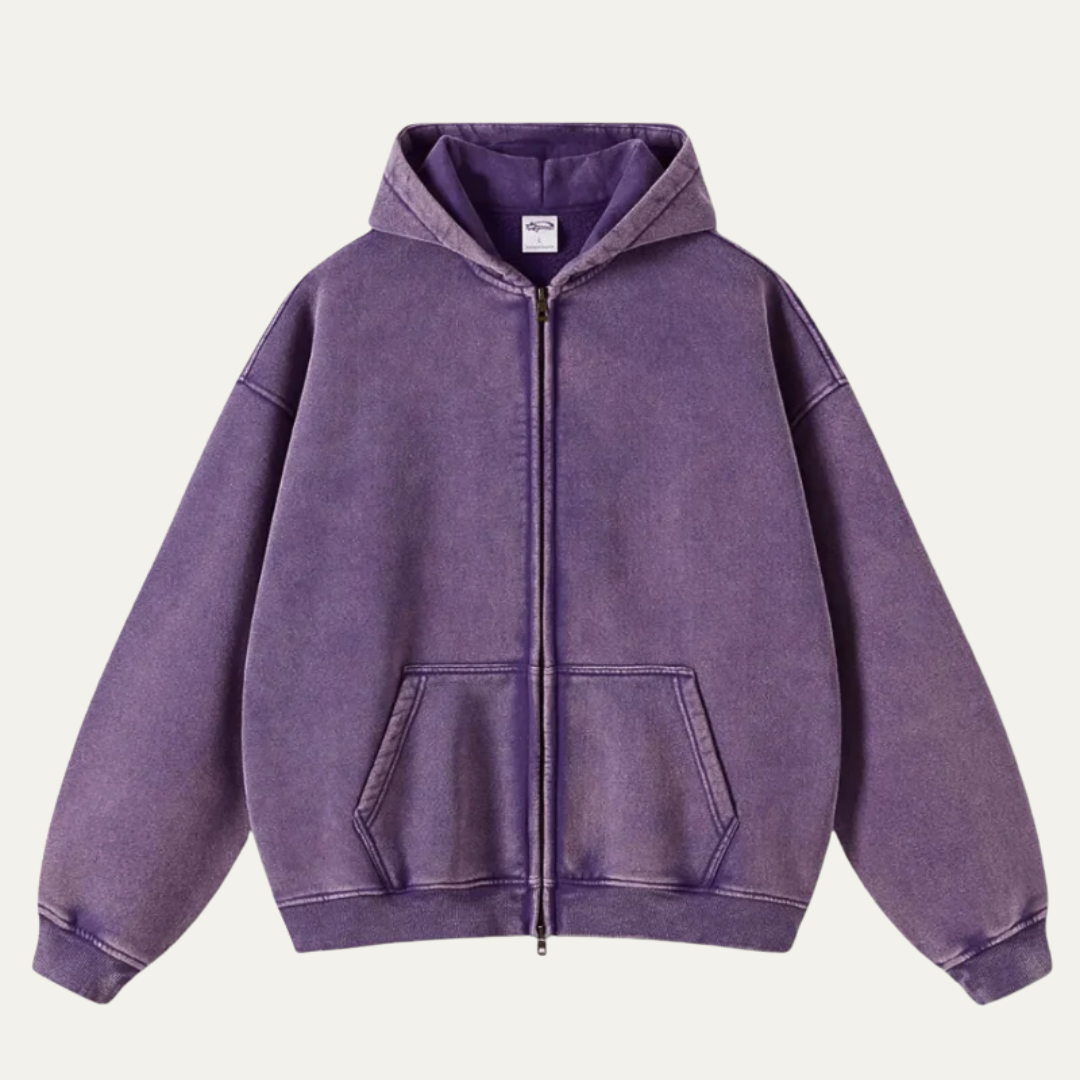 VogeLuxe | Men’s Relaxed Full-Zip Hoodie 5